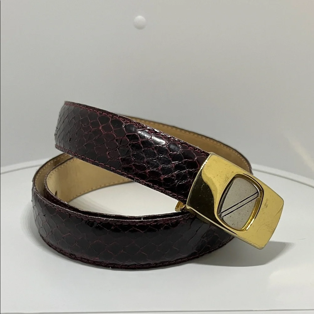 vintage snakeskin belt by Christopher Roberts